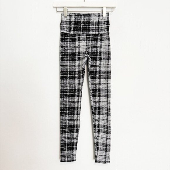 ONA by Yoon High Rise Pull On Plaid Print Athletic Leggings Workout Pant Size XS - Picture 2 of 11